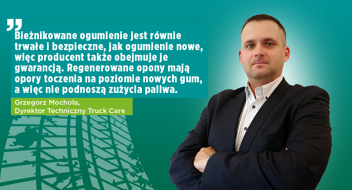 Opony bieżnikowane – ekonomia na okrągło Grzegorz Mochola