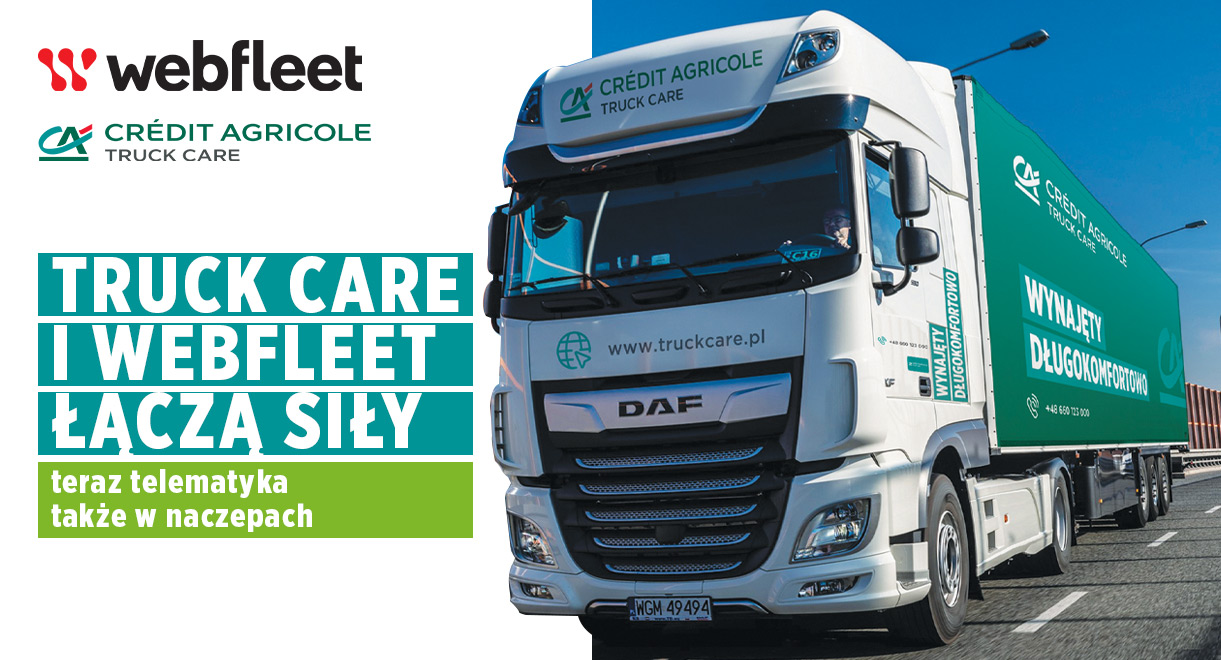 Truck Care i Webfleet łączą siły – teraz telematyka także w naczepach