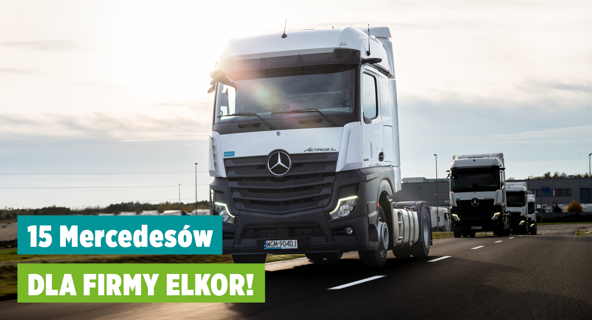 Truck Care Dostarcza 15 Mercedesów dla Elkor w Wynajmie Długokomfortowym